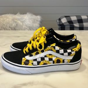 VANS Sunflower vans women’s 8.5 men’s 7.0 LIKE NEW